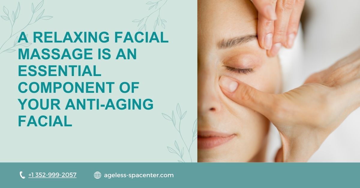 relaxing facial massage prevents anti-aging